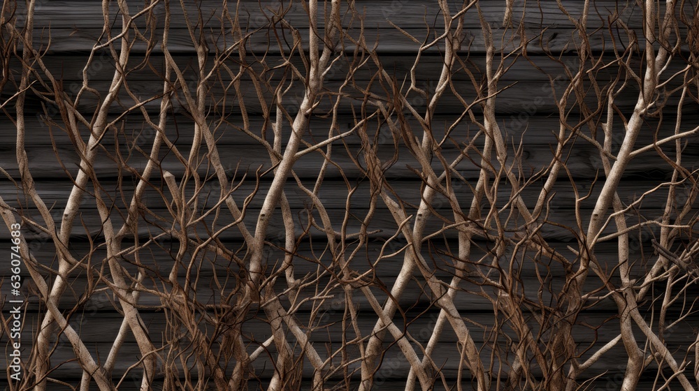 braided branches fence texture