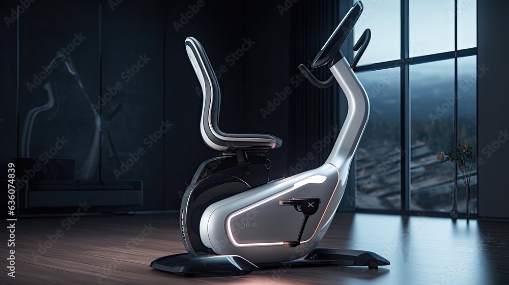 A exercise bike simple design industrial design