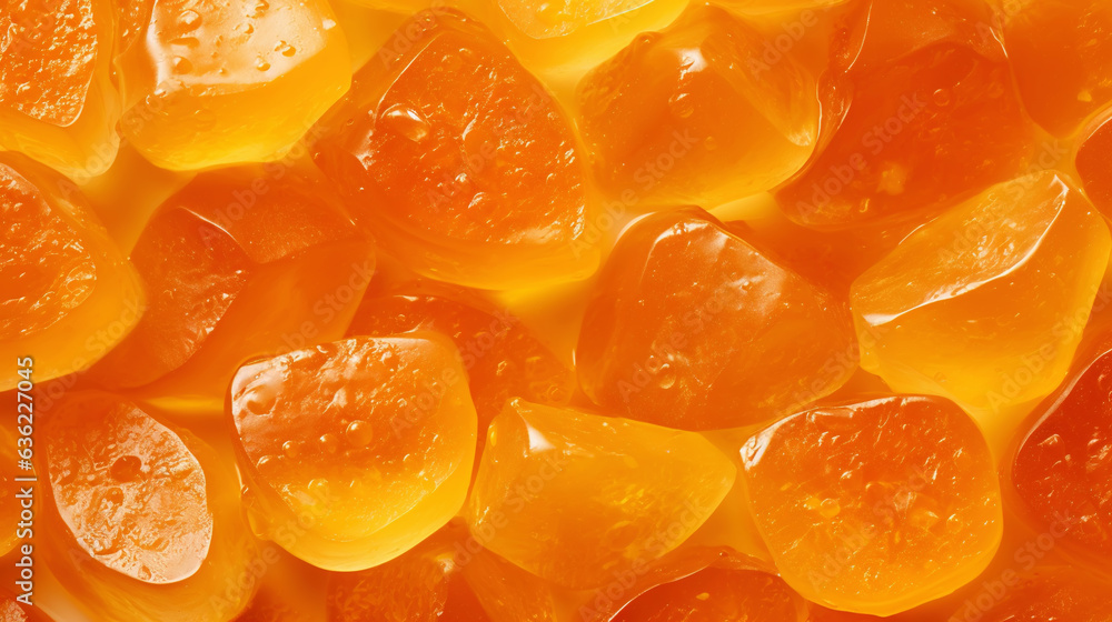 Sugary marmalade candies background. Sweet and tasty backdrop. Generative AI