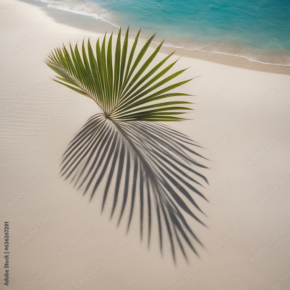 palm tree in the sand