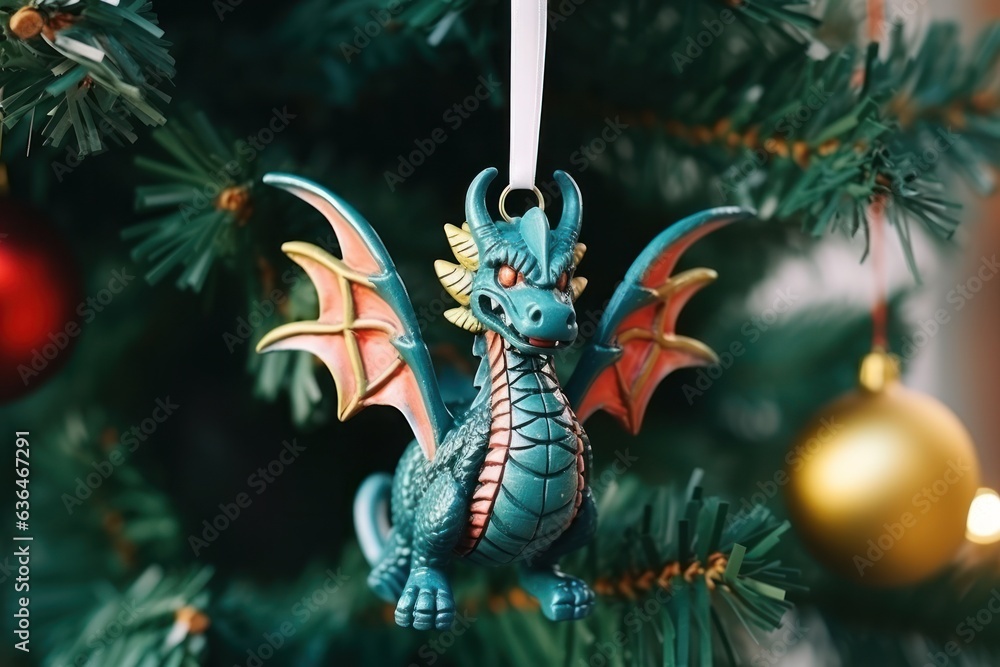 Christmas dragon toy