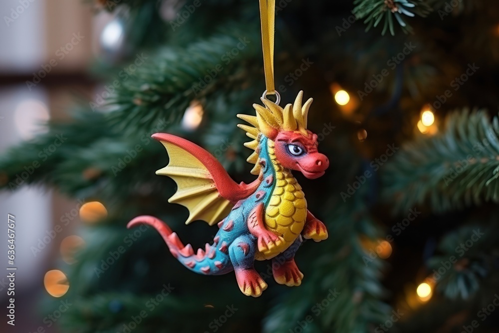 Christmas dragon toy