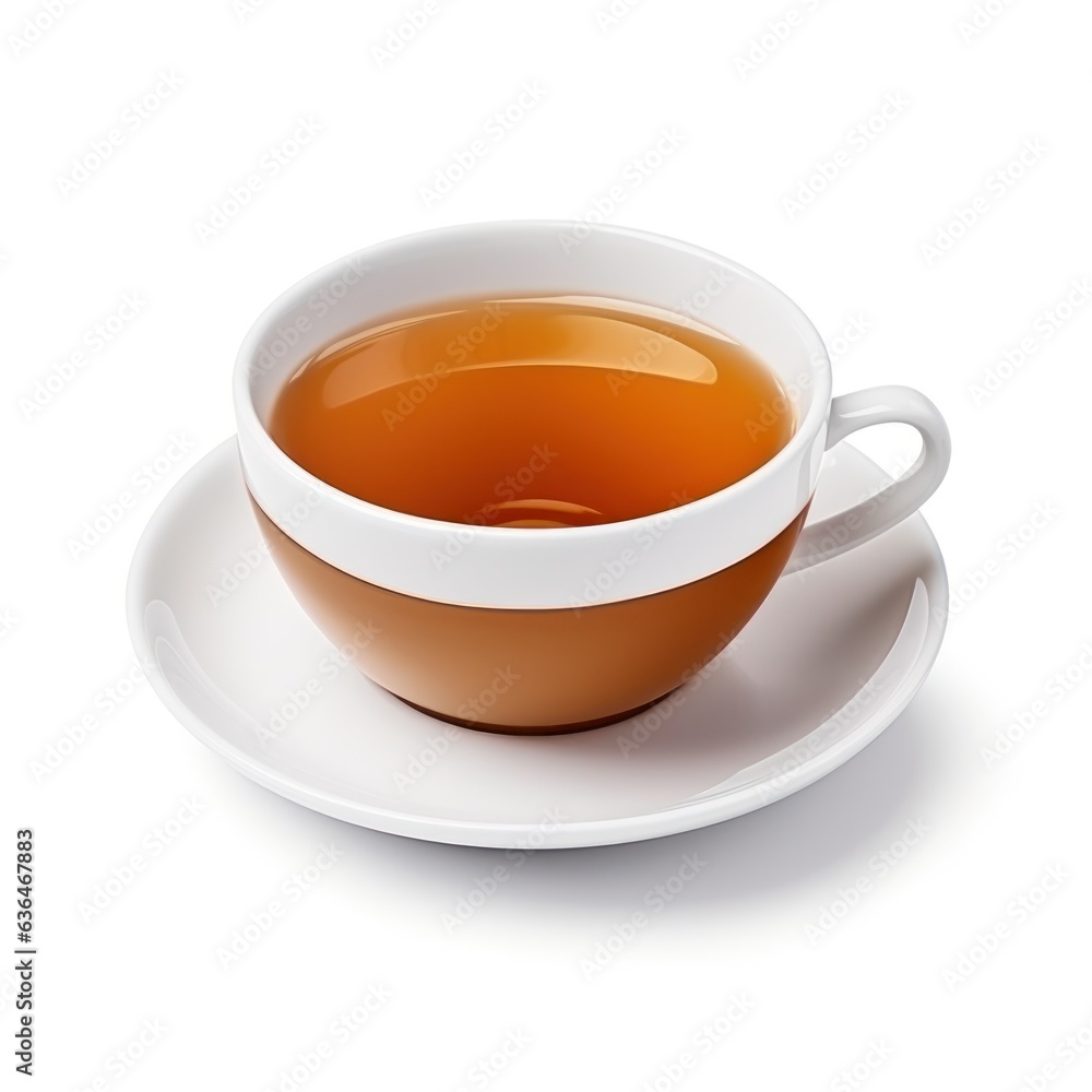 tea cup isolated.