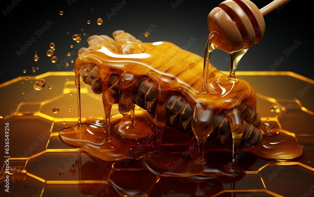 Gleaming Honey Ingredient App Icon Recipe Symbol Sweetness. Generative AI