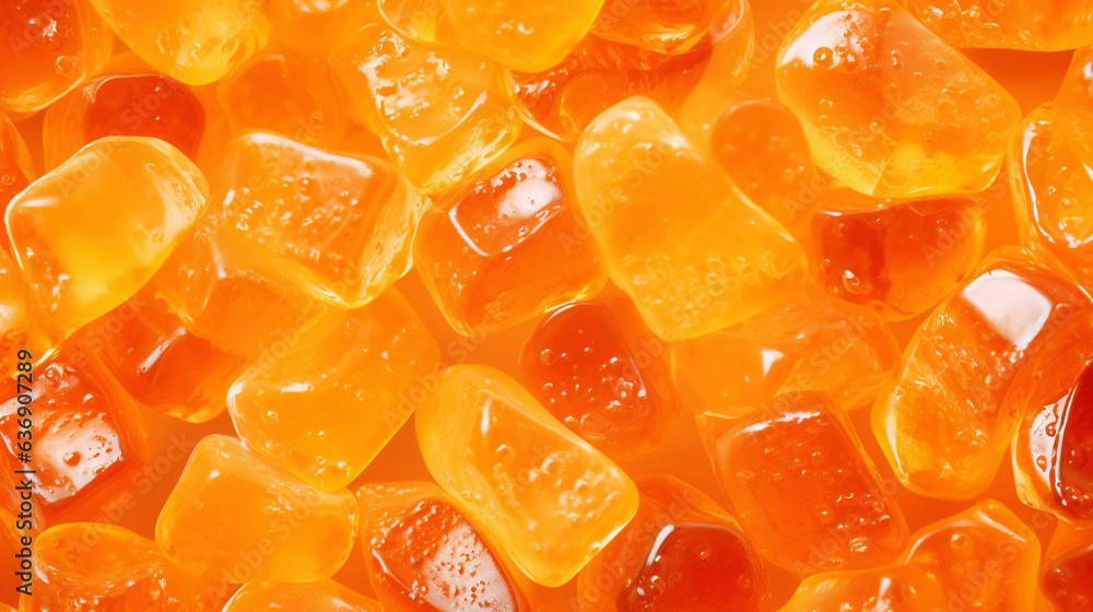 Sugary marmalade candies background. Sweet and tasty backdrop. Generative AI