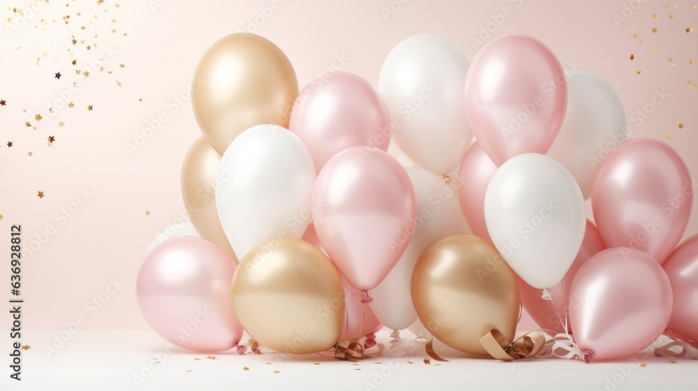 Party holiday background with balloons