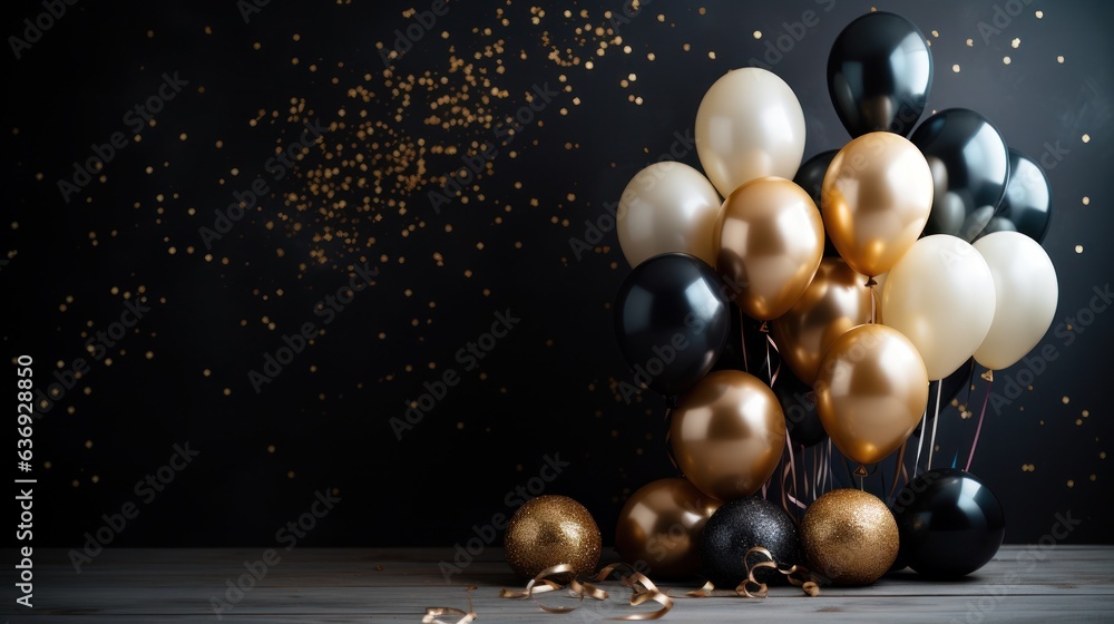 Party holiday background with balloons