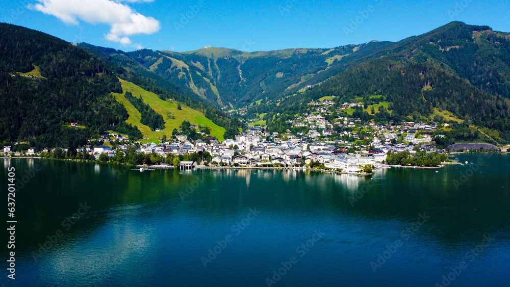 Zell am See, lake, mountains, Austria