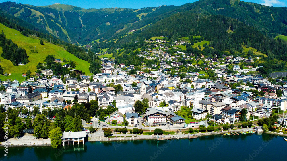 Zell am See, lake, mountains, Austria