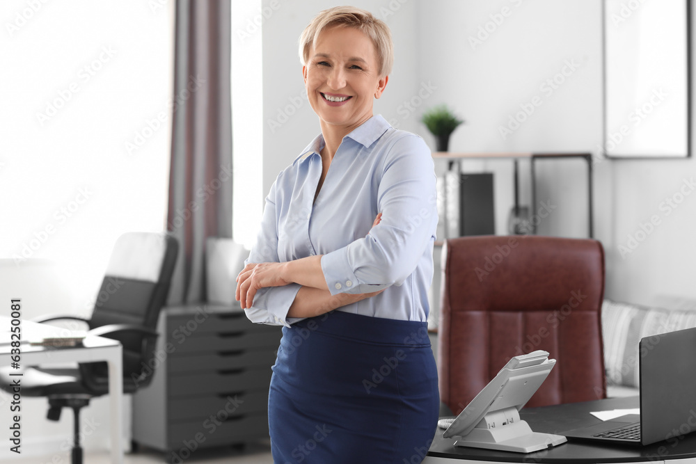 Portrait of stylish mature businesswoman  in office