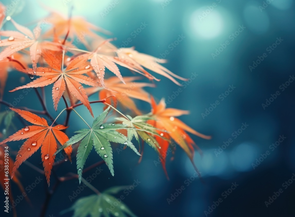 Japanese maple with red leaves