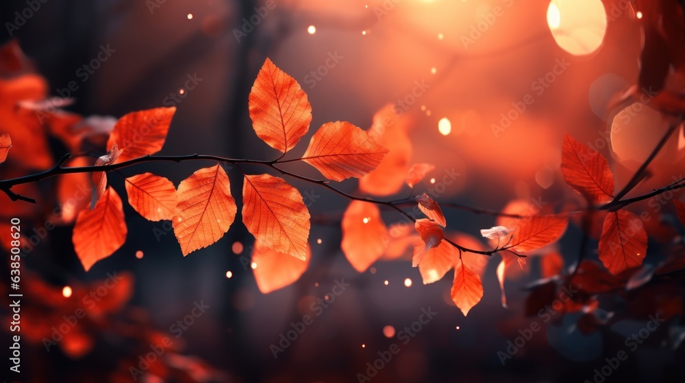 Autumn leaves background