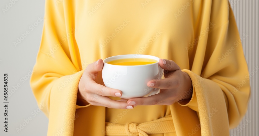 Vivid background with orange tea