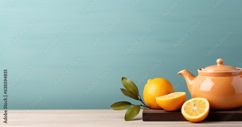 Vivid background with orange tea