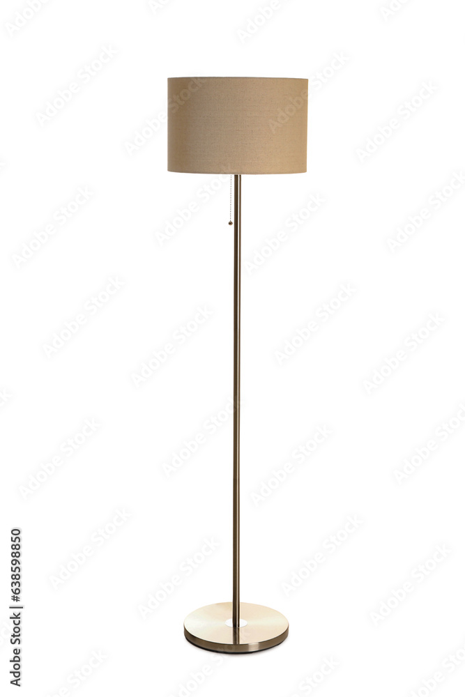 Floor lamp on white background