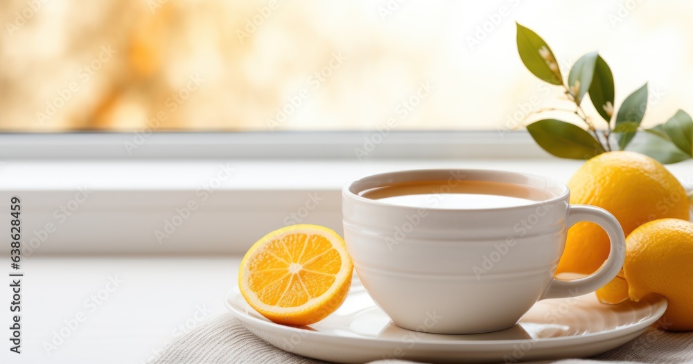 Orange tea background