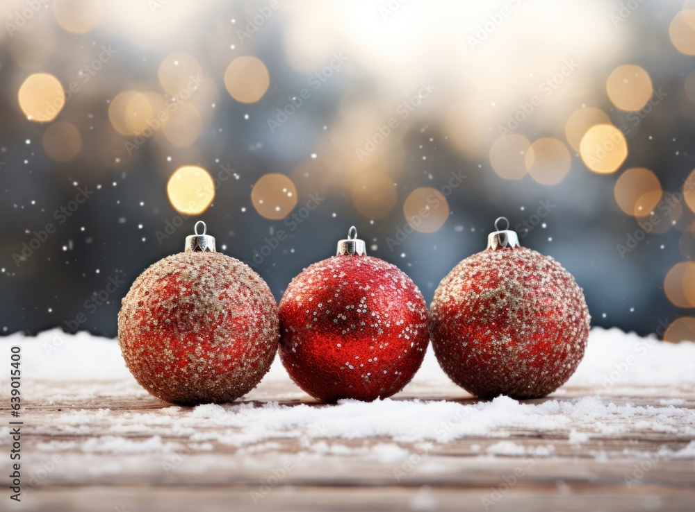 Christmas background with balls