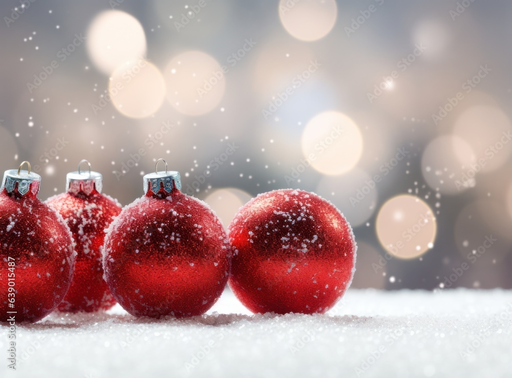 Christmas background with balls