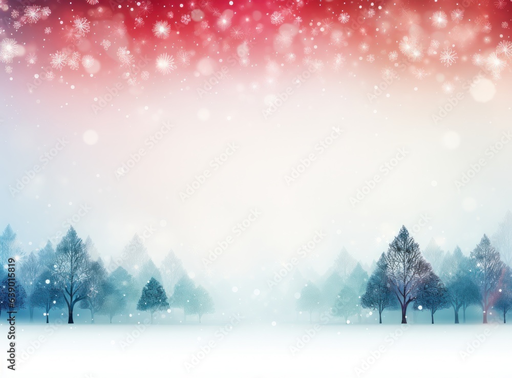 Holiday background with Christmas tree