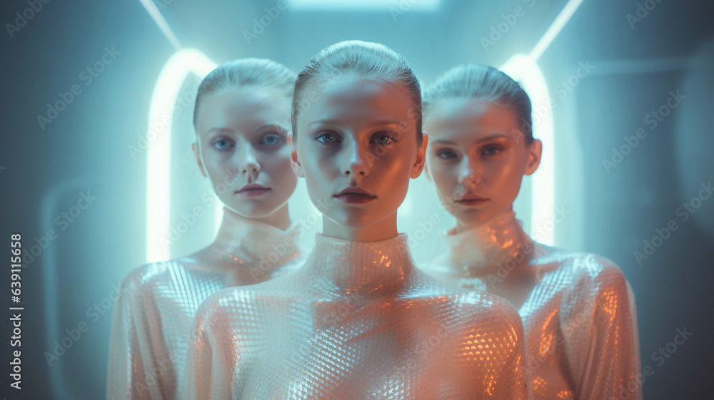 Women in futuristic fashion