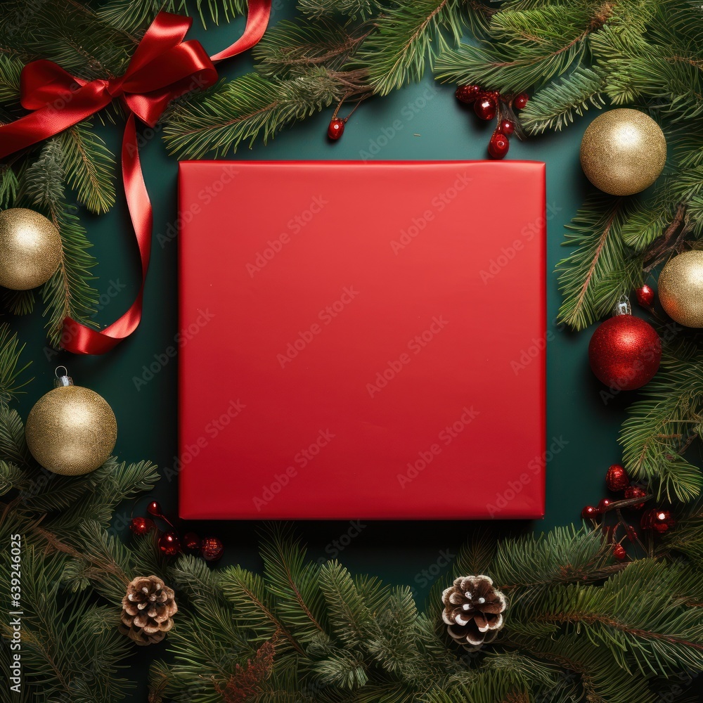 Abstract Christmas frame background