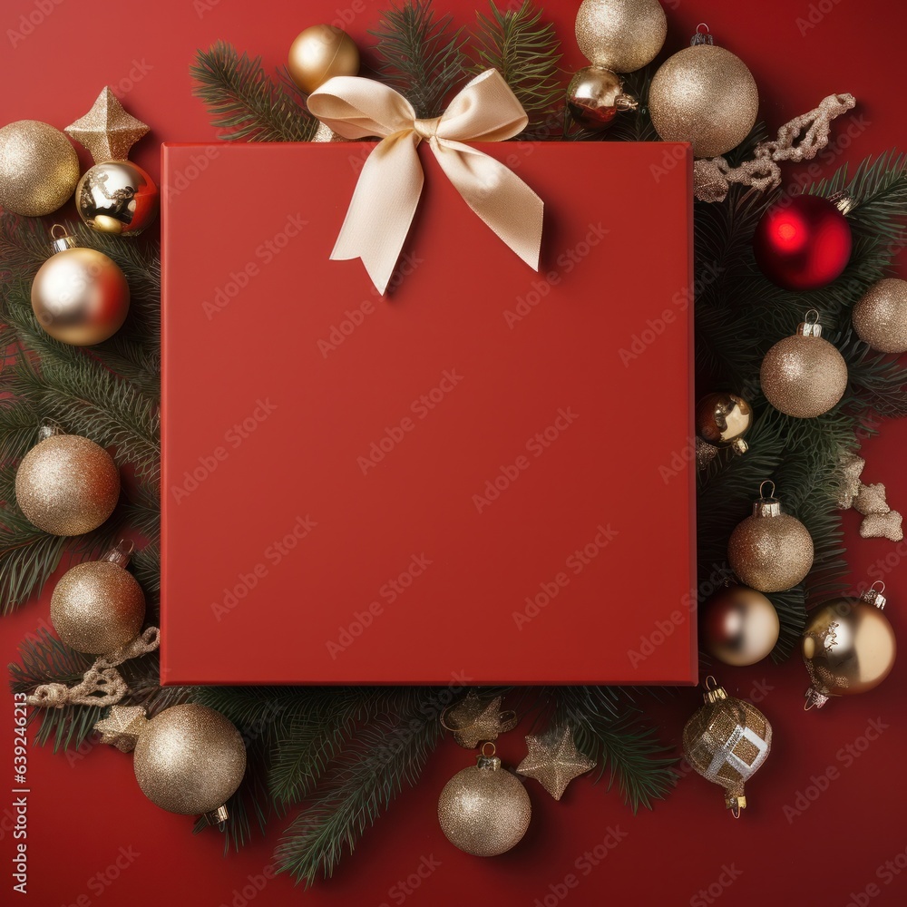 Abstract Christmas frame background