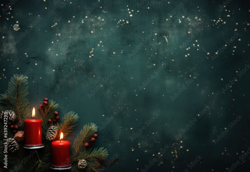 Christmas background with candles