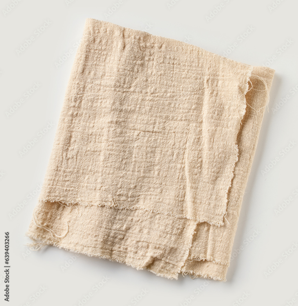 folded cotton napkin