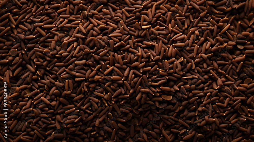 Chocolate sprinkles background. Sweet cocoa flakes. Generative AI