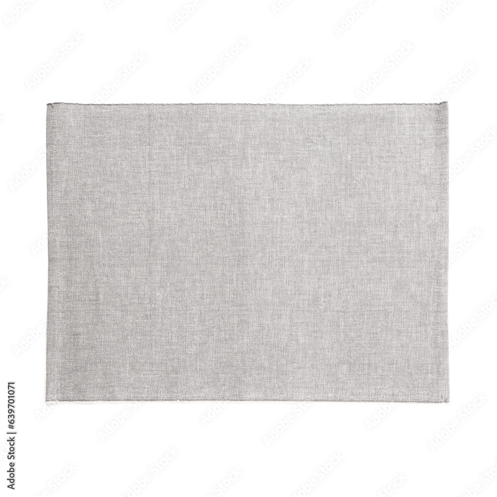 Fabric table mat on white background