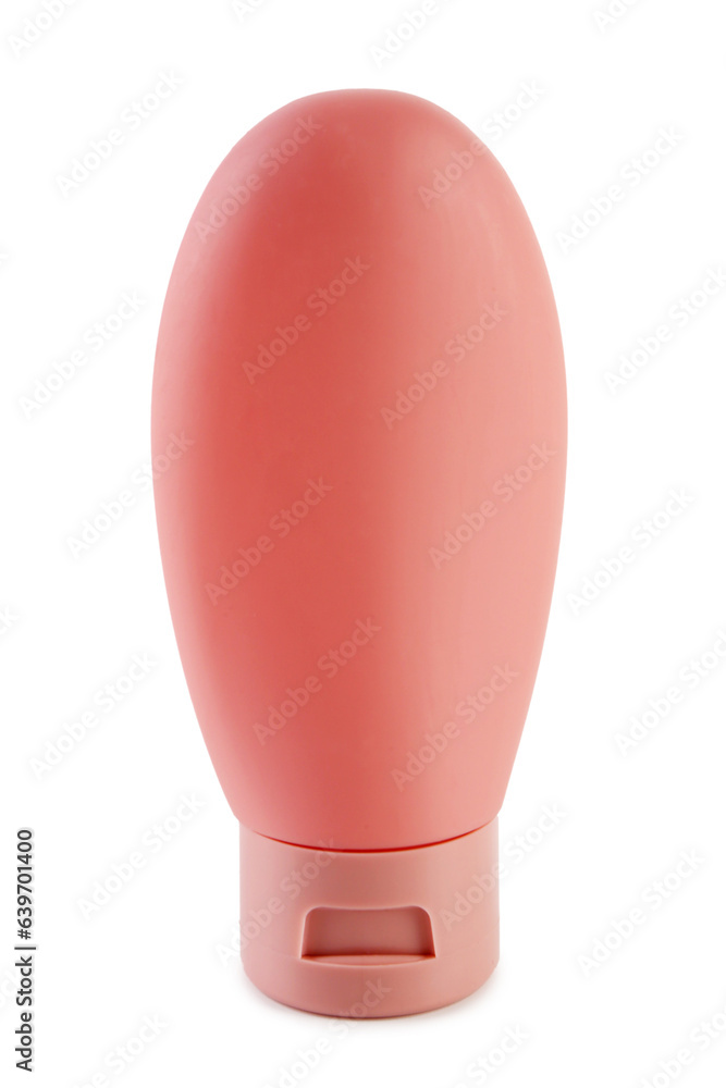 Cosmetic bottle isolated on white background