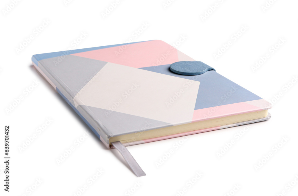 New notebook isolated on white background