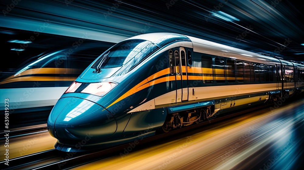 High Speed Train, Transportation, Generative AI