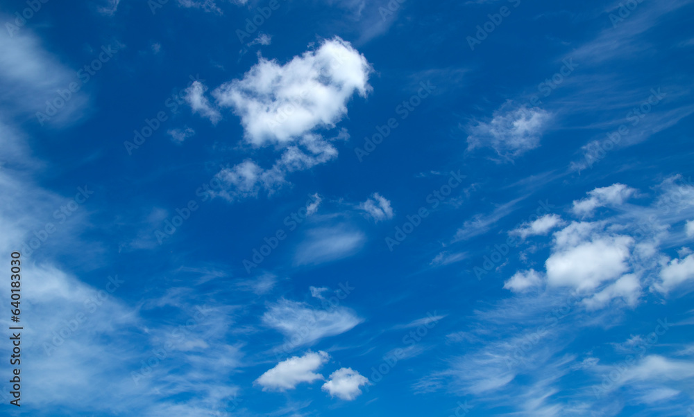 White fluffy clouds