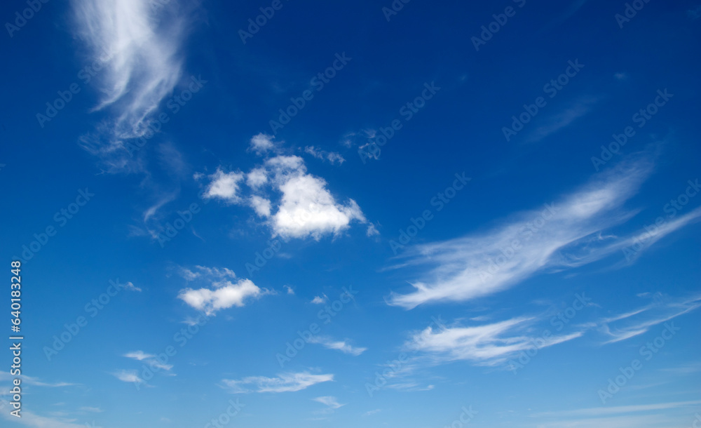 White fluffy clouds