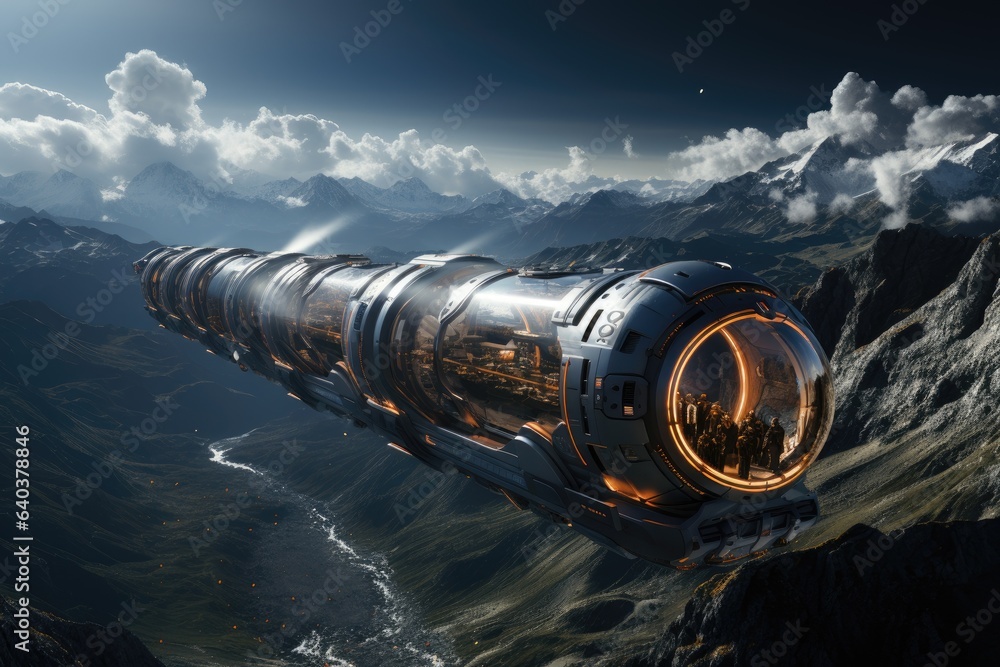 Future of travel, space tourism train