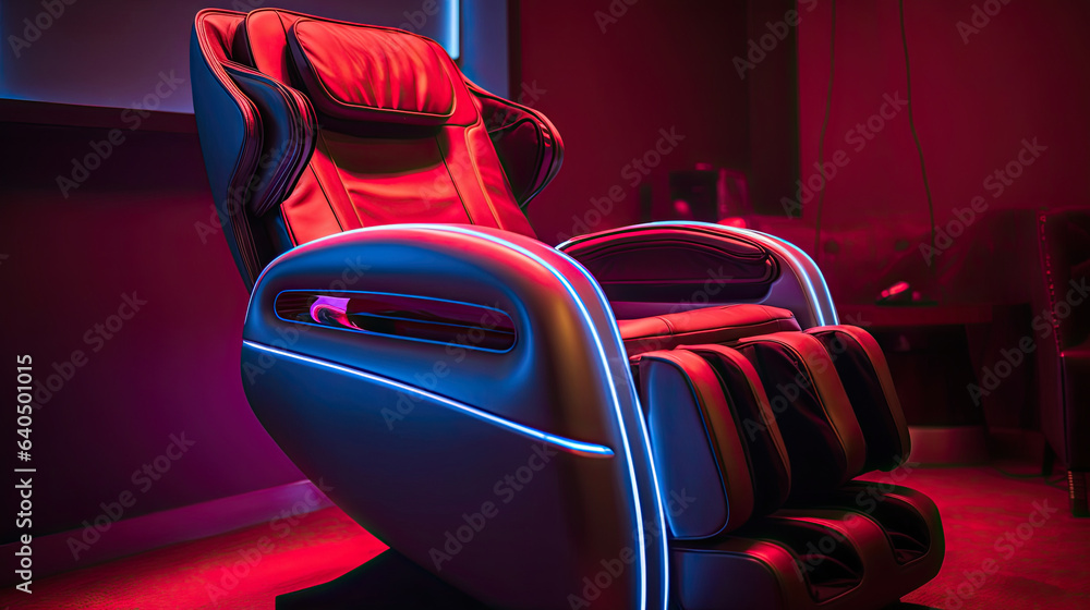 An electric massage chair. Generative Ai