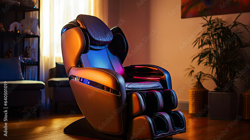 An electric massage chair. Generative Ai