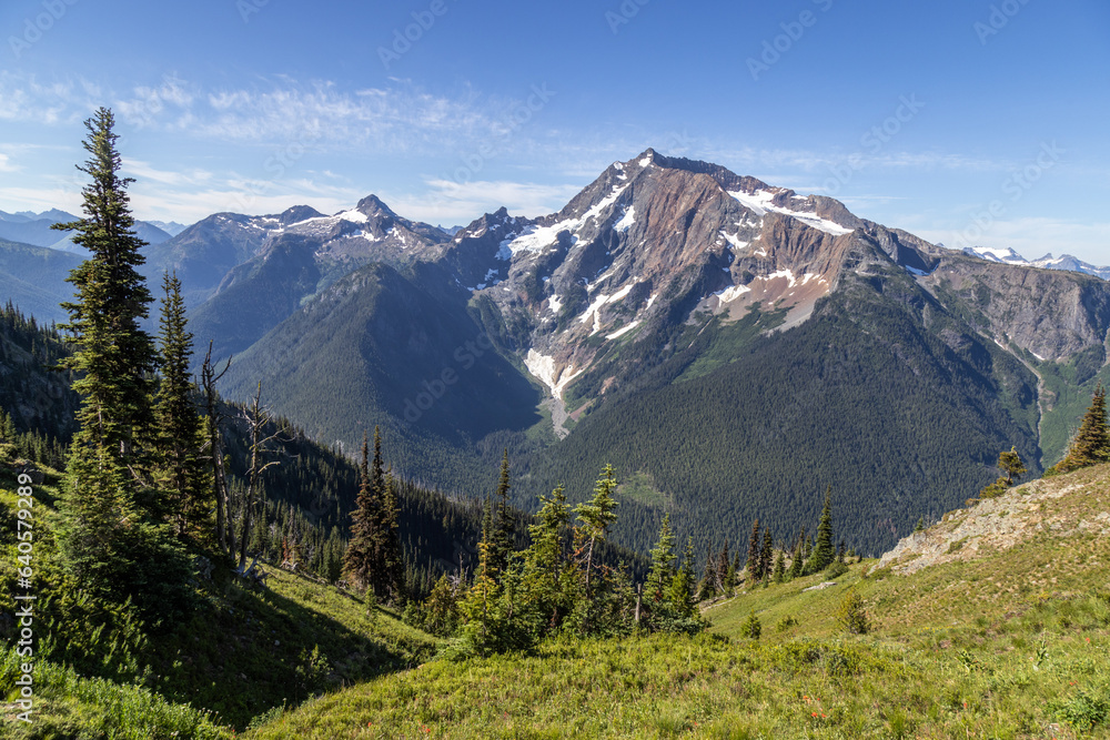 view of the mountains