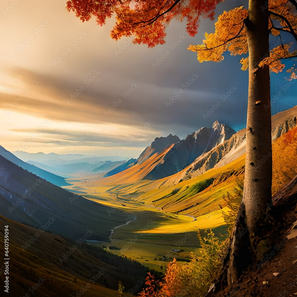 autumn in the mountains