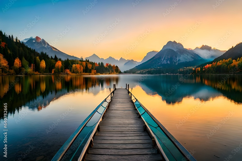 lake in the mountains