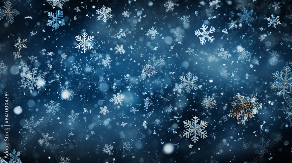 Cold snow background