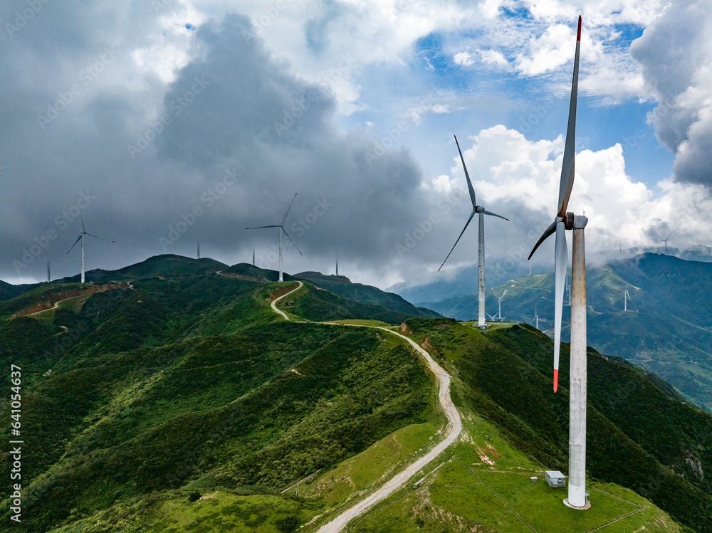 wind power cloud sea sunrise