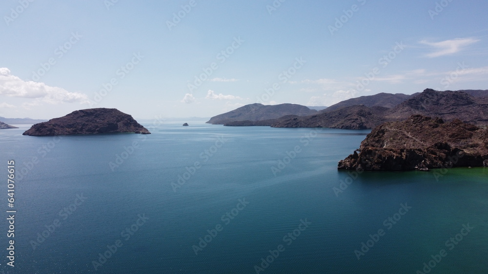 drone photography at el burro beach in baja california sur mexico