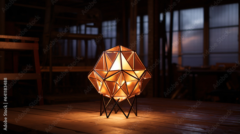 Creative polygonal lamp