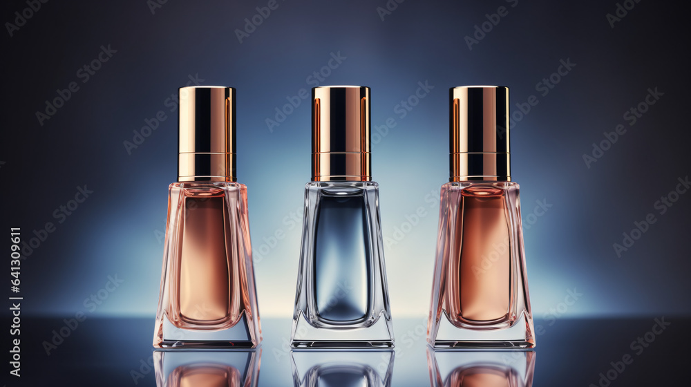 luxury glass bottles with foundation base beauty makeup