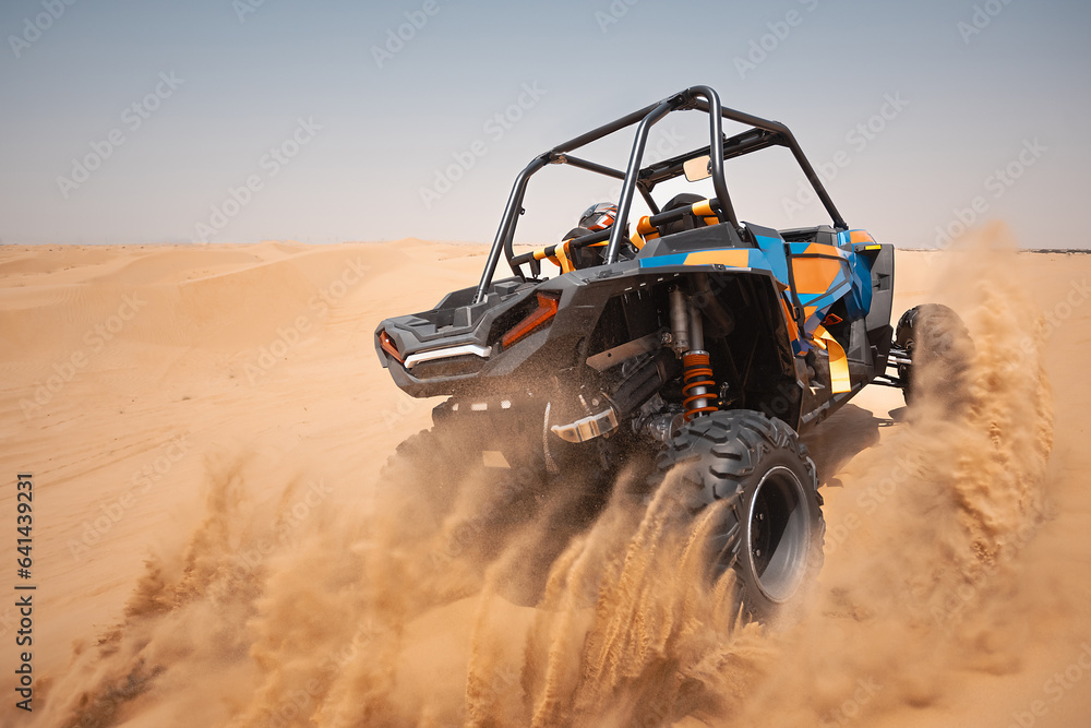 sand dune bashing ofrroad. utv rally buggy