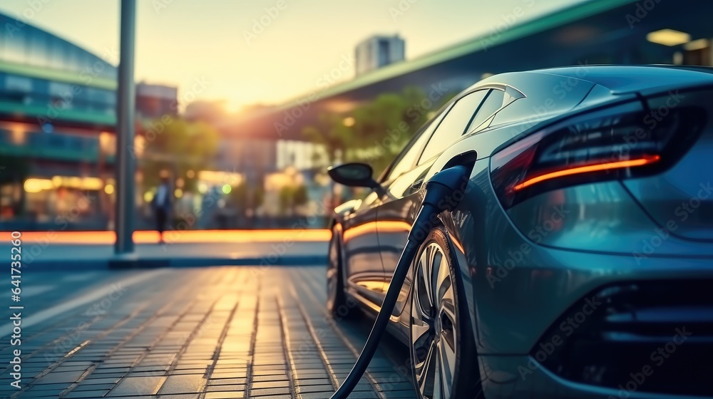 Charging stations for electric vehicles.