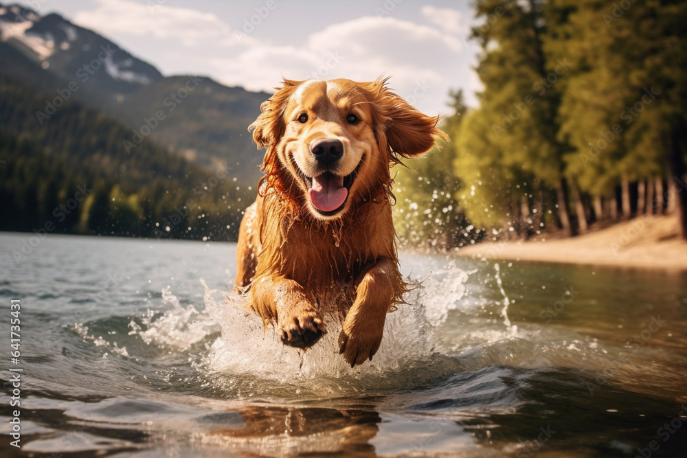 Animal dog water pet summer