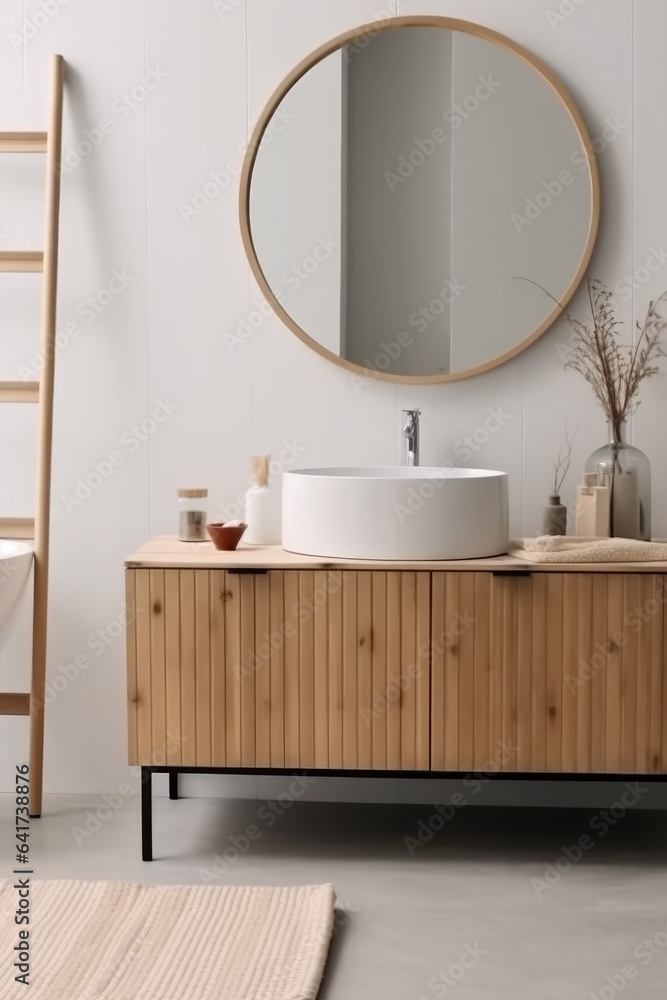 Bathroom Interiors, Modern of bathroom with sink bowl.